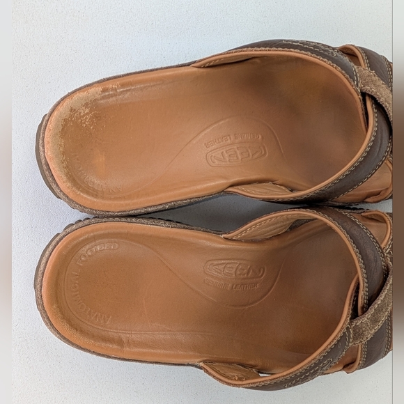KEEN Hilo Slides Sandals Mens Size 10 Shoes Leather Open Toe Brown Comfort main image 10